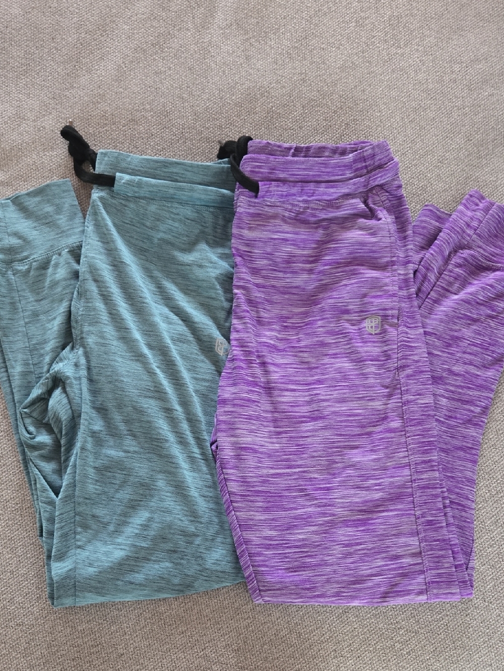 Teal And Purple Heather Joggers